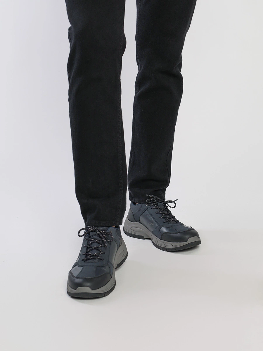 Кроссовки комбинированные темного-синего цвета